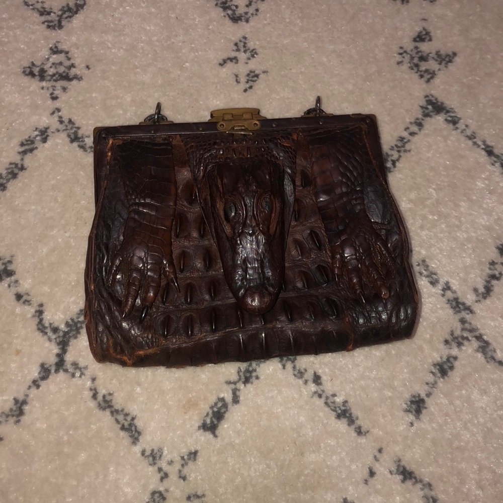 One of a kind alligator purse.